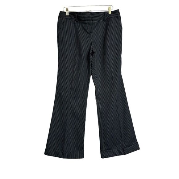 Vintage Tracy Evans Limited Y2K Pinstripe Trousers Women 11 Black White Corpcore - Picture 1 of 6